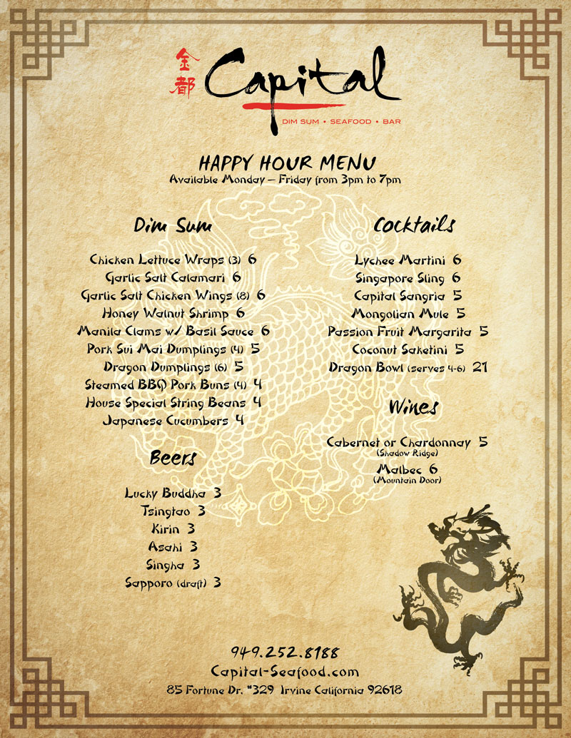 Capital Seafood Restaurant Irvine Spectrum